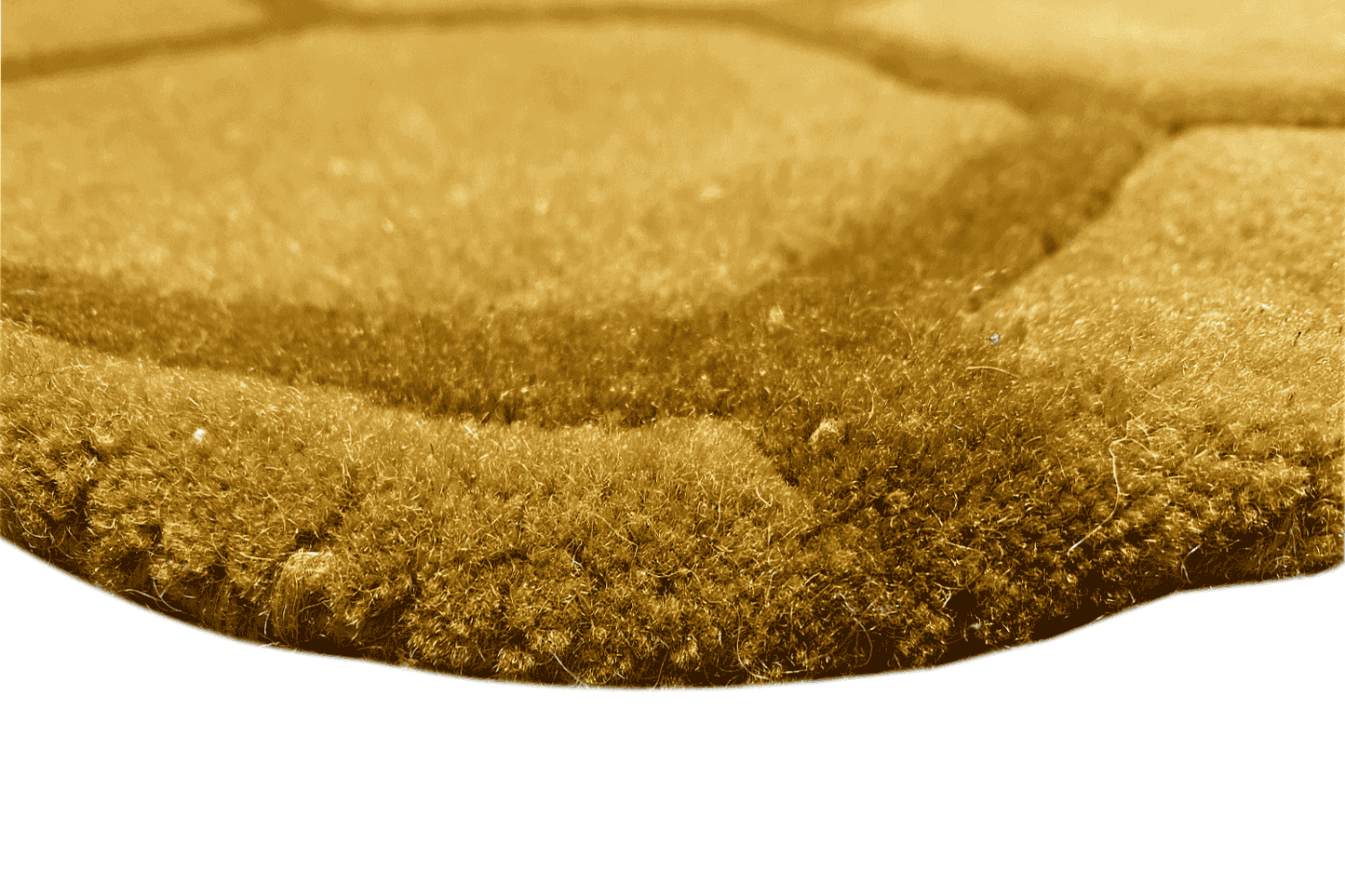 Runder Bienenwaben-Teppich für Kinder - Handgetuftet, 150x150cm (4.9x4.9ft) - German Carpet Shop