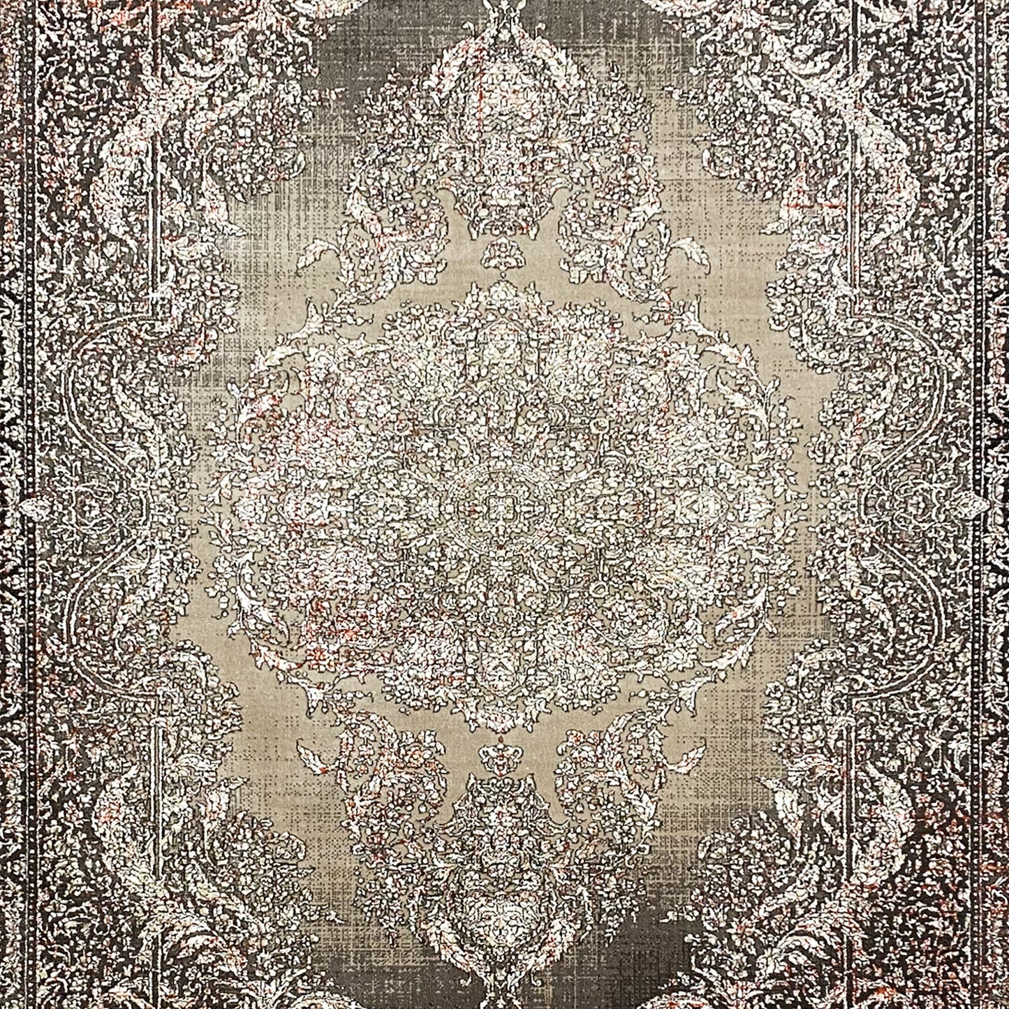 Silver-Maroon Carpet 170x240cm