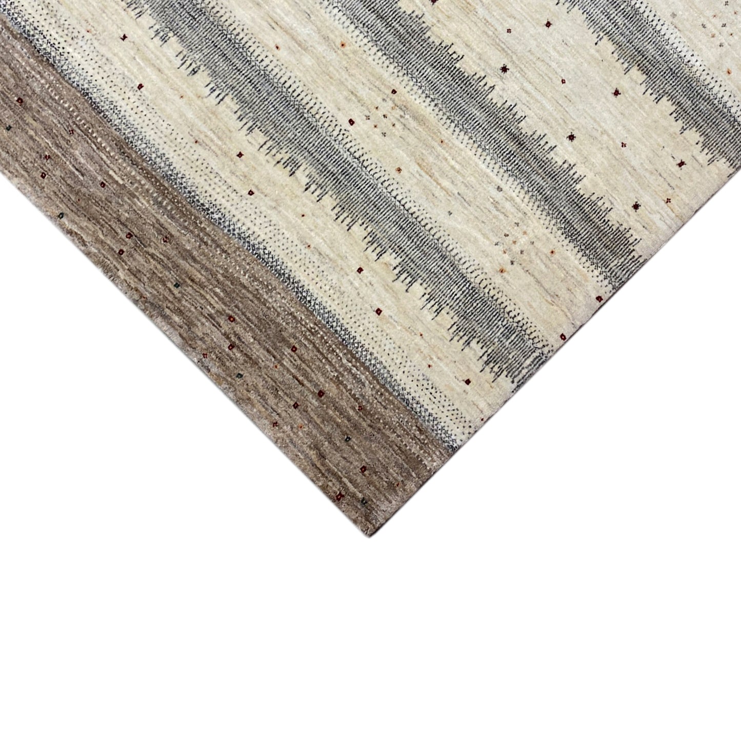 Gabbeh Teppich Beige 198x145 cm - German Carpet Shop