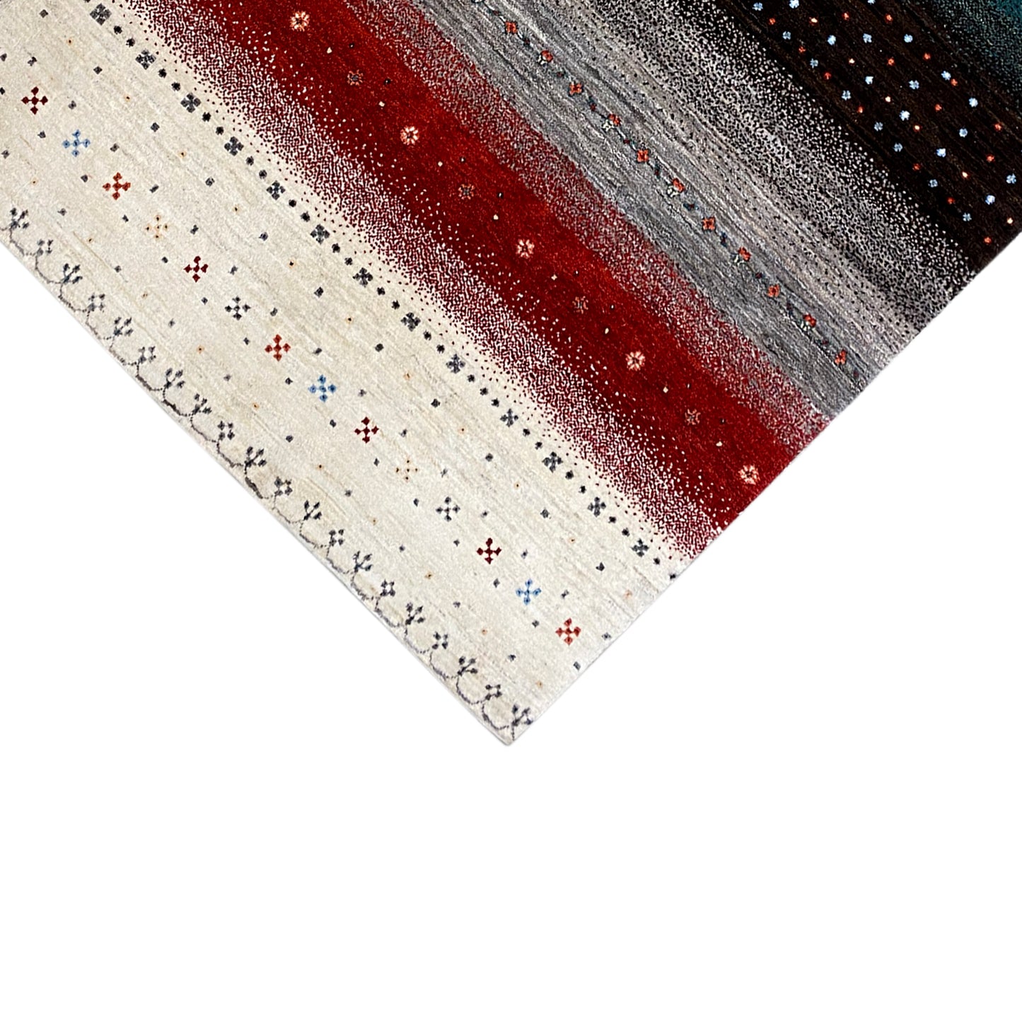 Gabbeh Teppich Bunt 206x148 cm - German Carpet Shop