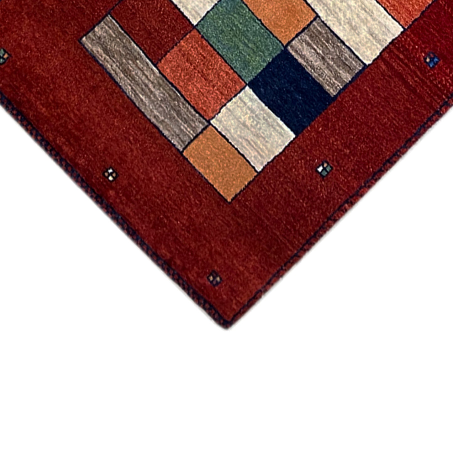 Roter Gabbeh Teppich Läufer 248x80 cm - German Carpet Shop