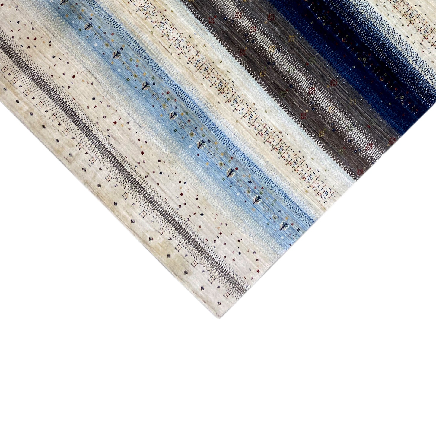 Gabbeh Exklusiver Teppich Blau 267x206 cm - German Carpet Shop