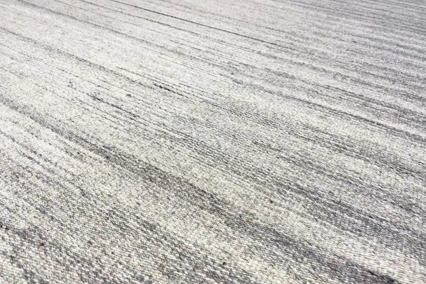 Beiger Kelim Dhurrie Streifen 230x160 cm - German Carpet Shop