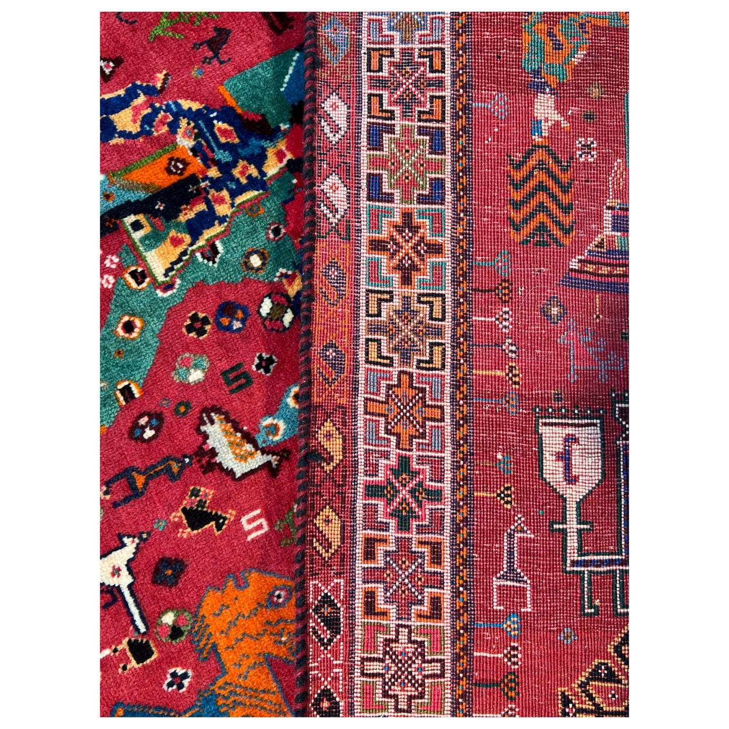 Qashqai Teppich 214x128 cm - Premium Qashqai Teppiche from German Carpet Shop - Just €0! Shop now at German Carpet Shop