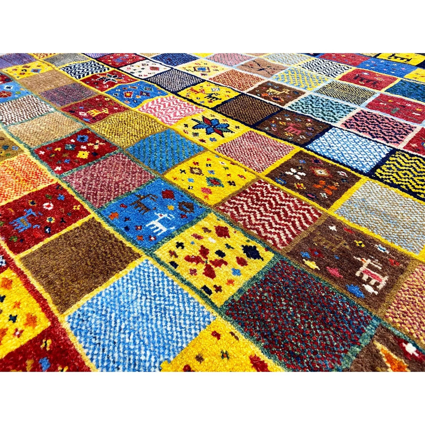 Gabbeh - (144x125 cm) - Premium Gabbeh from German Carpet Shop - Just €630! Shop now at German Carpet Shop