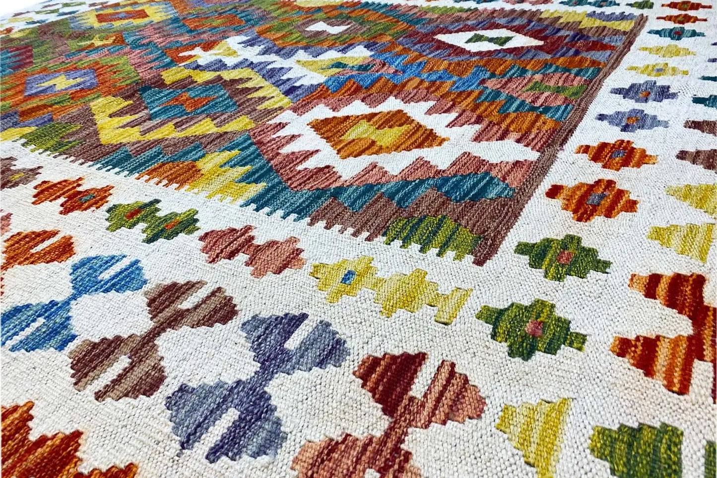 Kelim Afghan - (196x152cm) - German Carpet Shop