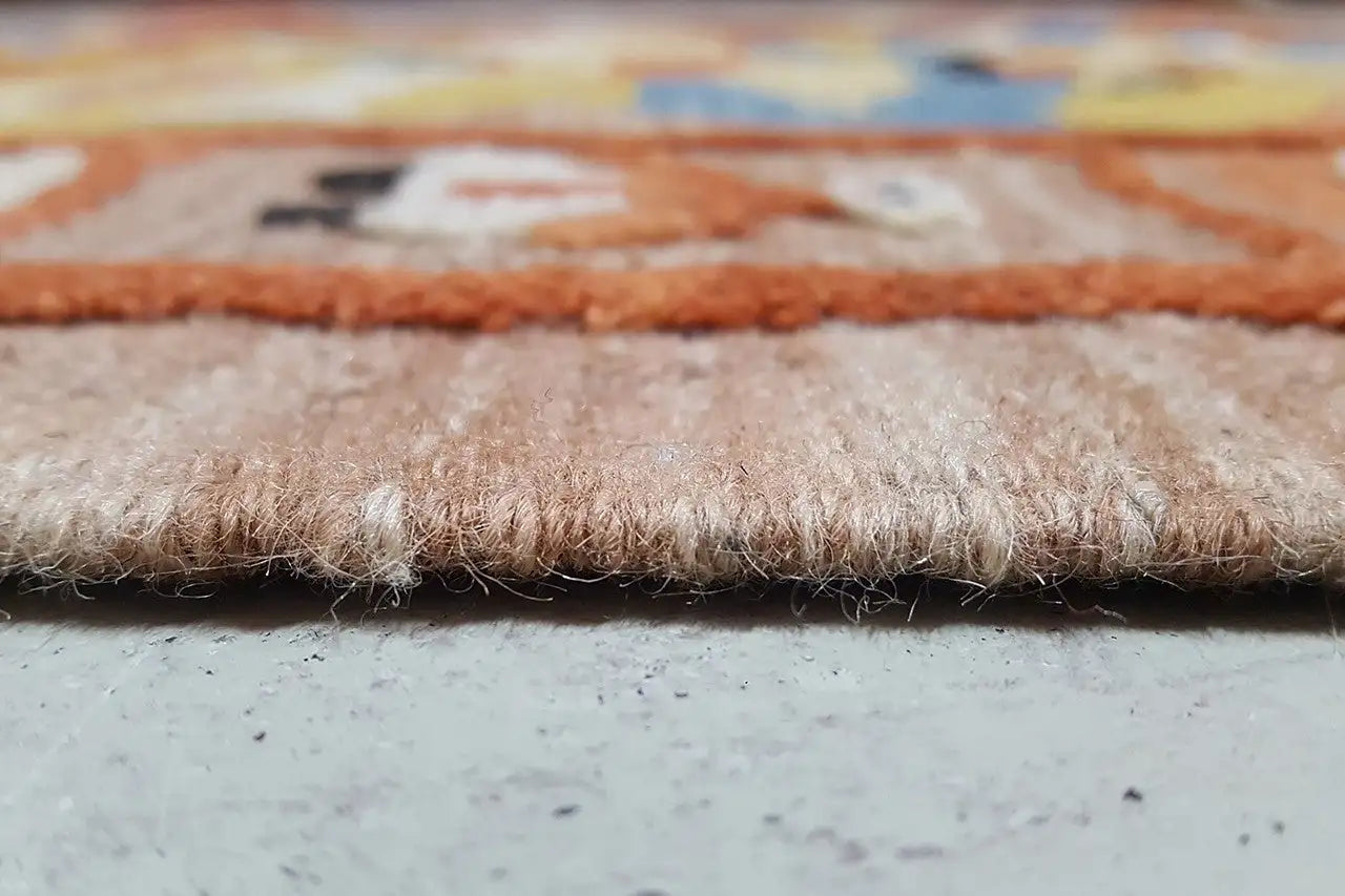 Kilim Qashqai - 800597 (120x86 cm) - Premium Kelim from German Carpet Shop - Just €149! Shop now at German Carpet Shop