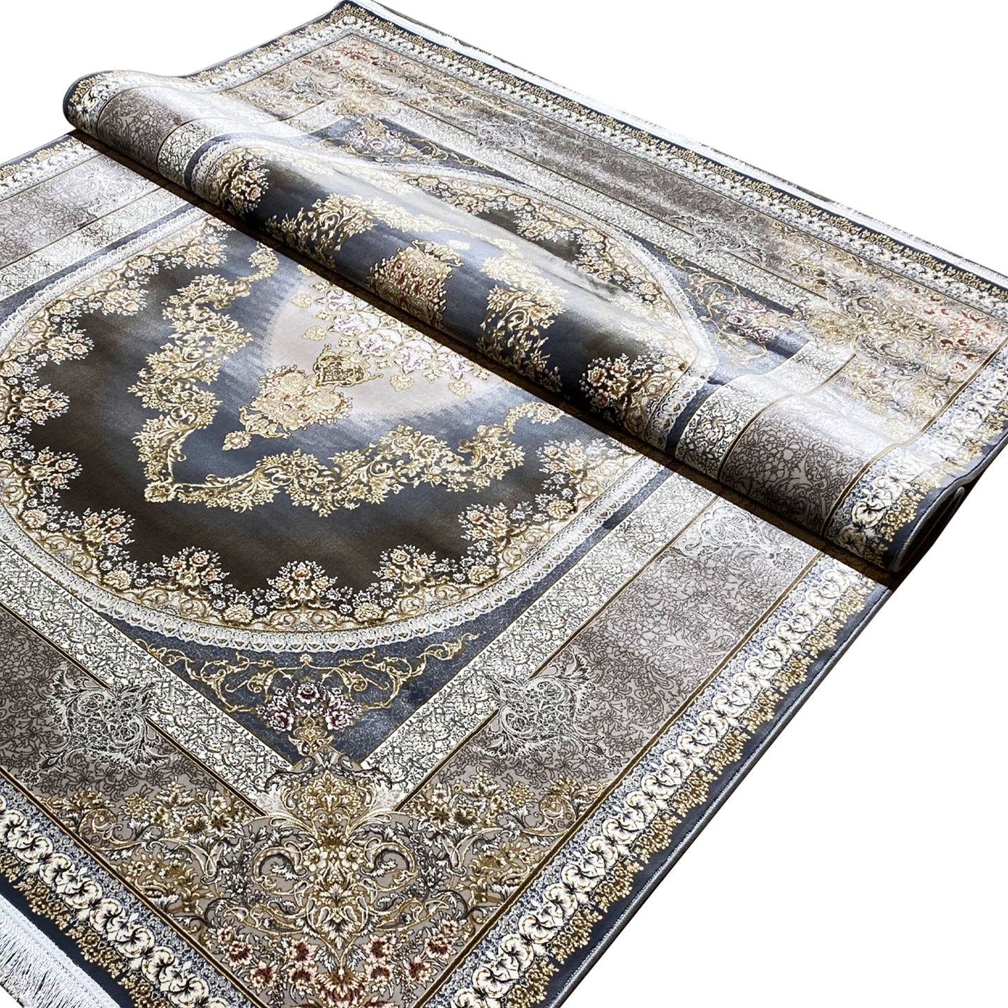 Metallic Navy Carpet 170x240cm