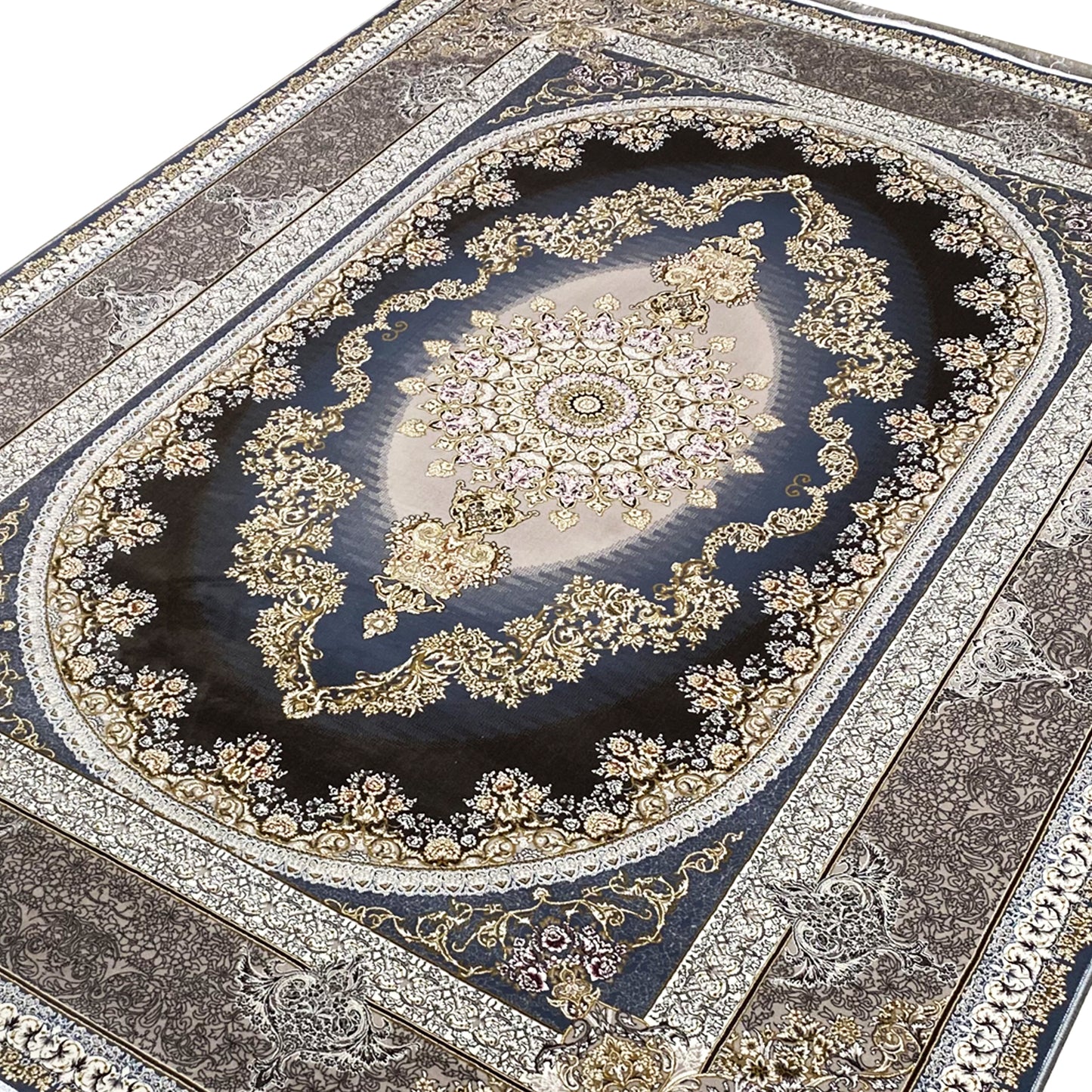 Metallic Navy Carpet 170x240cm