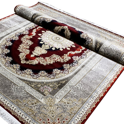 Red-Silver Carpet 170x240cm