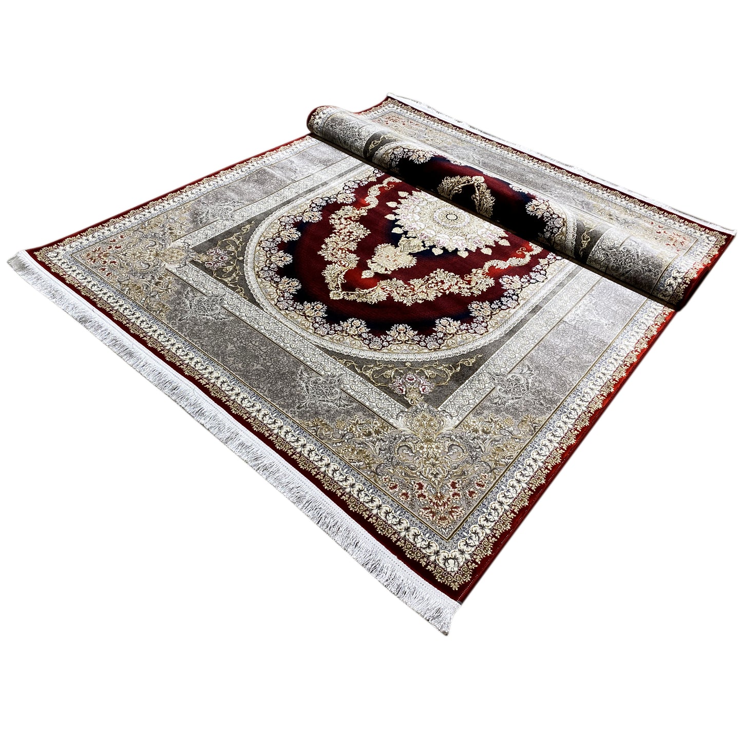 Red-Silver Carpet 170x240cm