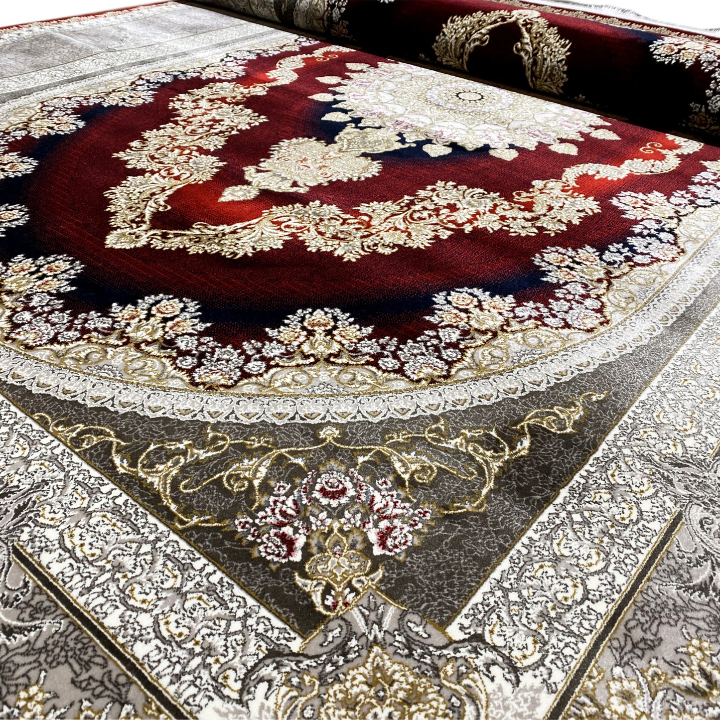 Red-Silver Carpet 170x240cm