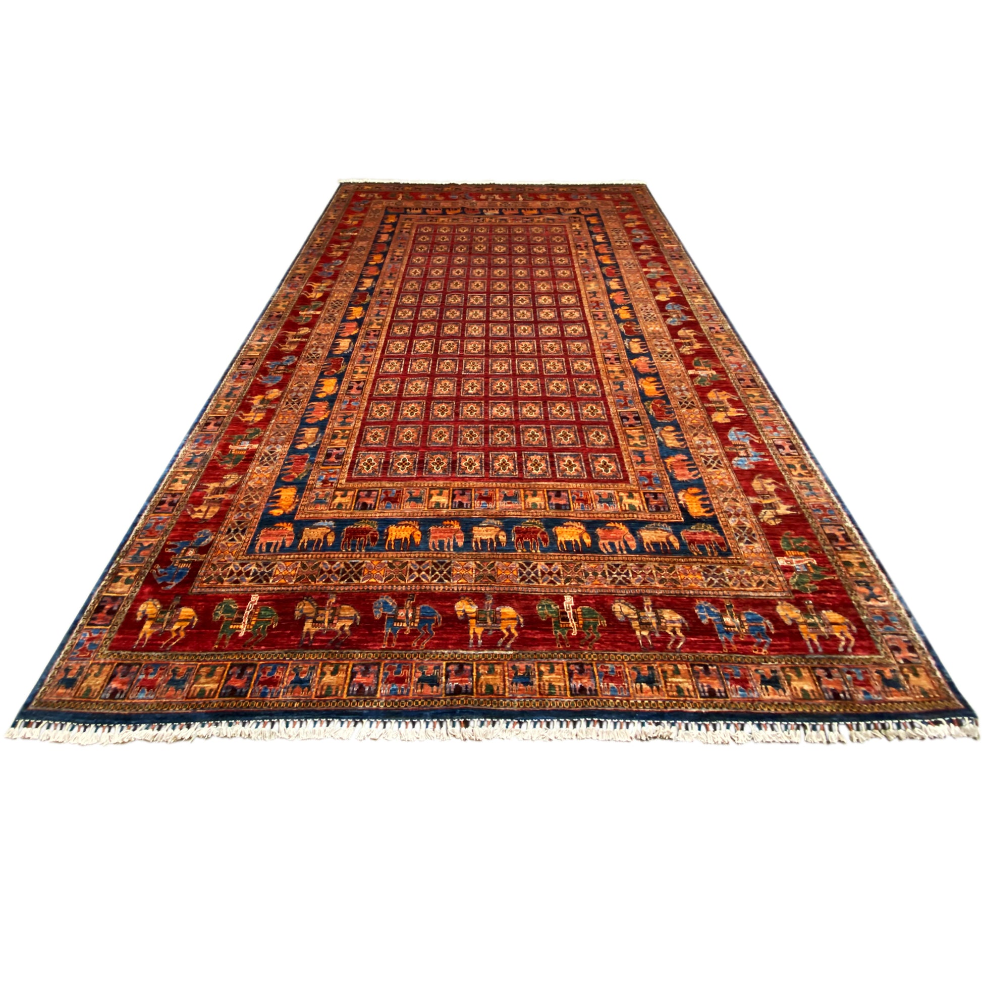 Roter Khorjin Teppich 352x252 cm - German Carpet Shop