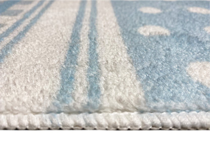 Children's Rug "Star World", blue, 140x200 cm