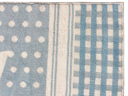 Children's Rug "Star World", blue, 140x200 cm