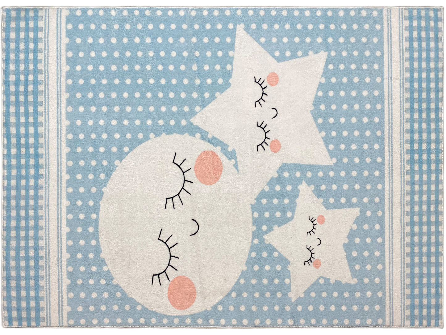 Children's Rug "Star World", blue, 140x200 cm
