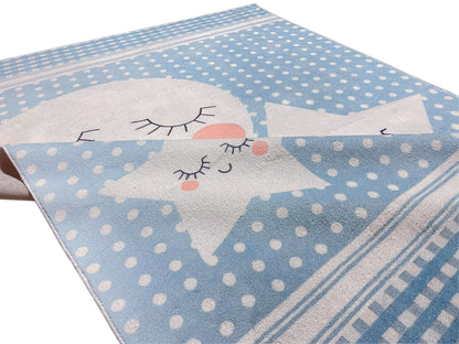 Children's Rug "Star World", blue, 160x230 cm