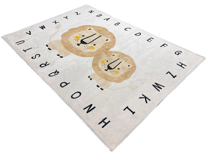 Children's Rug "Lion", beige, 140x200 cm
