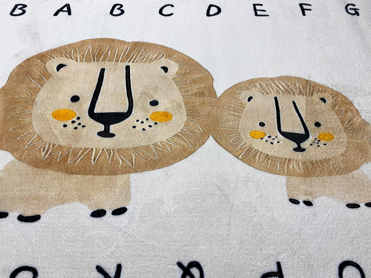 Children's Rug "Lion", beige, 90x160 cm