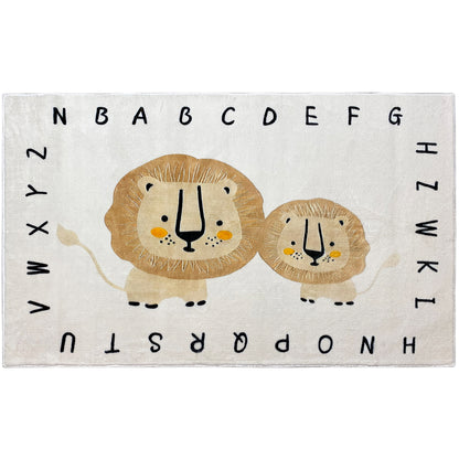 Children's Rug "Lion", beige, 90x160 cm