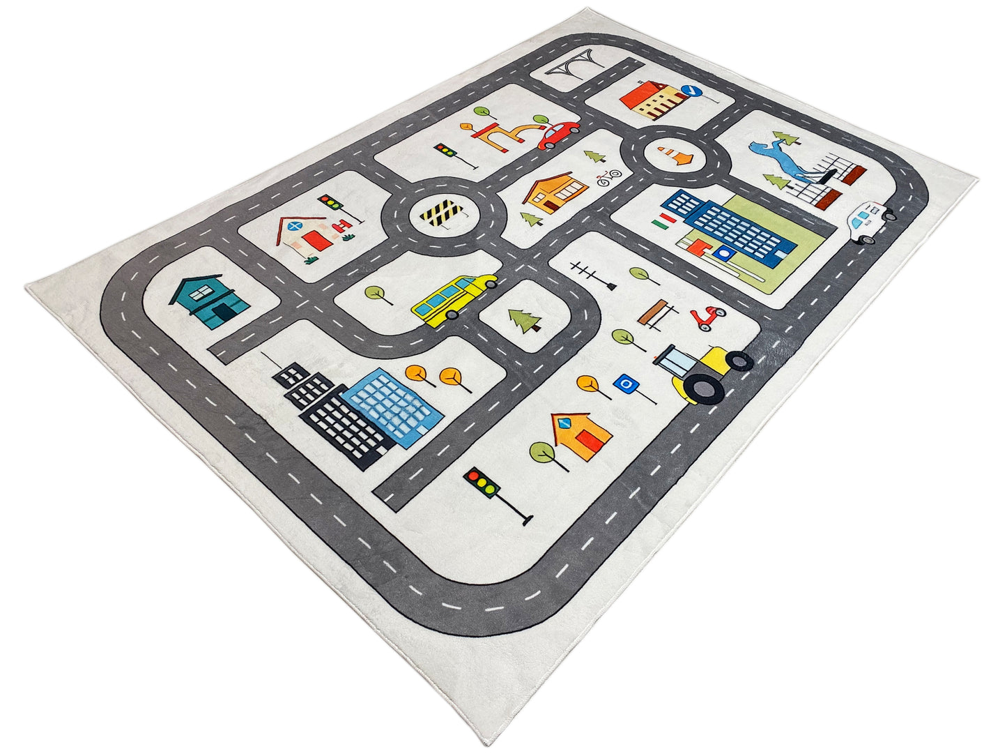 Children's Rug "Street", gray, 160x230 cm