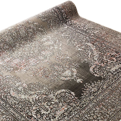 Silver-Maroon Carpet 170x240cm