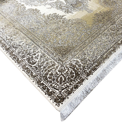 Cream-Silver Carpet 170x240cm