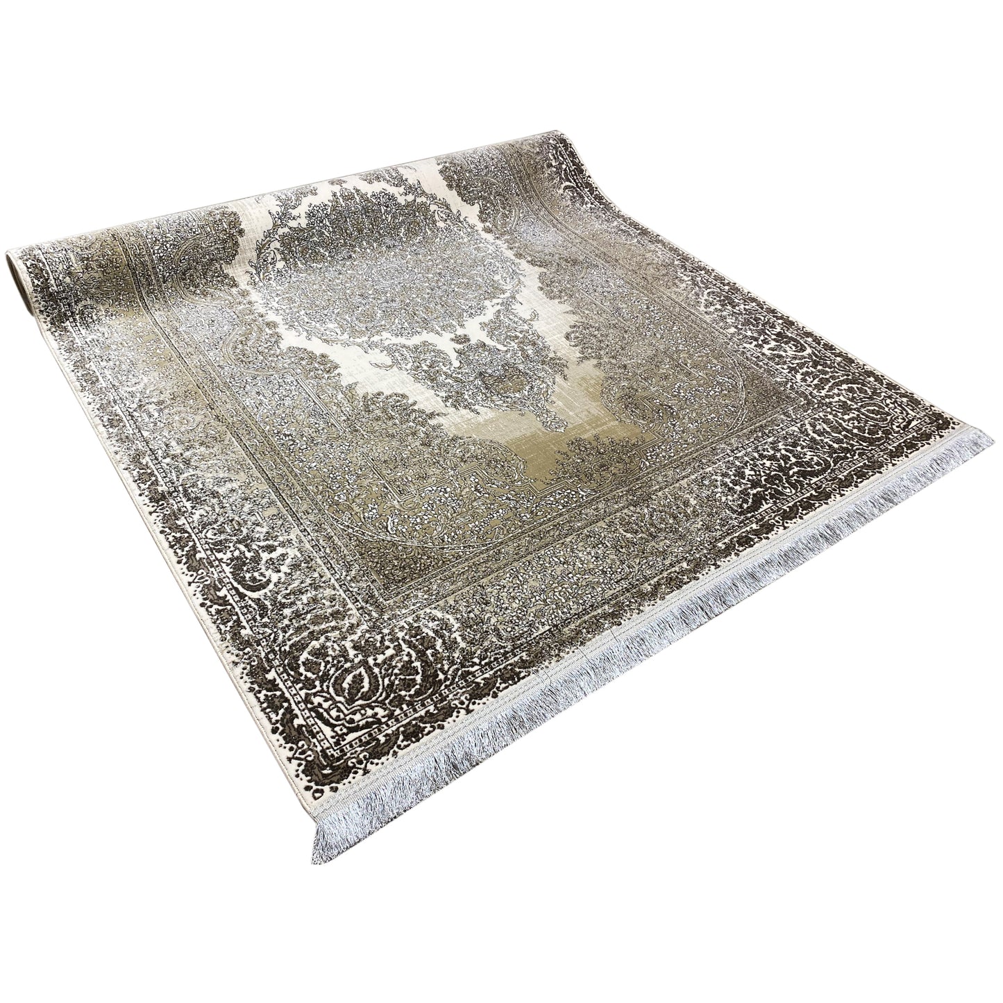 Cream-Silver Carpet 170x240cm