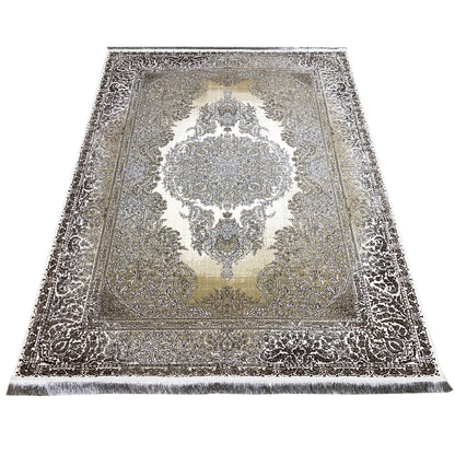 Cream-Silver Carpet 170x240cm