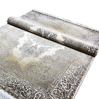 Cream-Silver Carpet 170x240cm