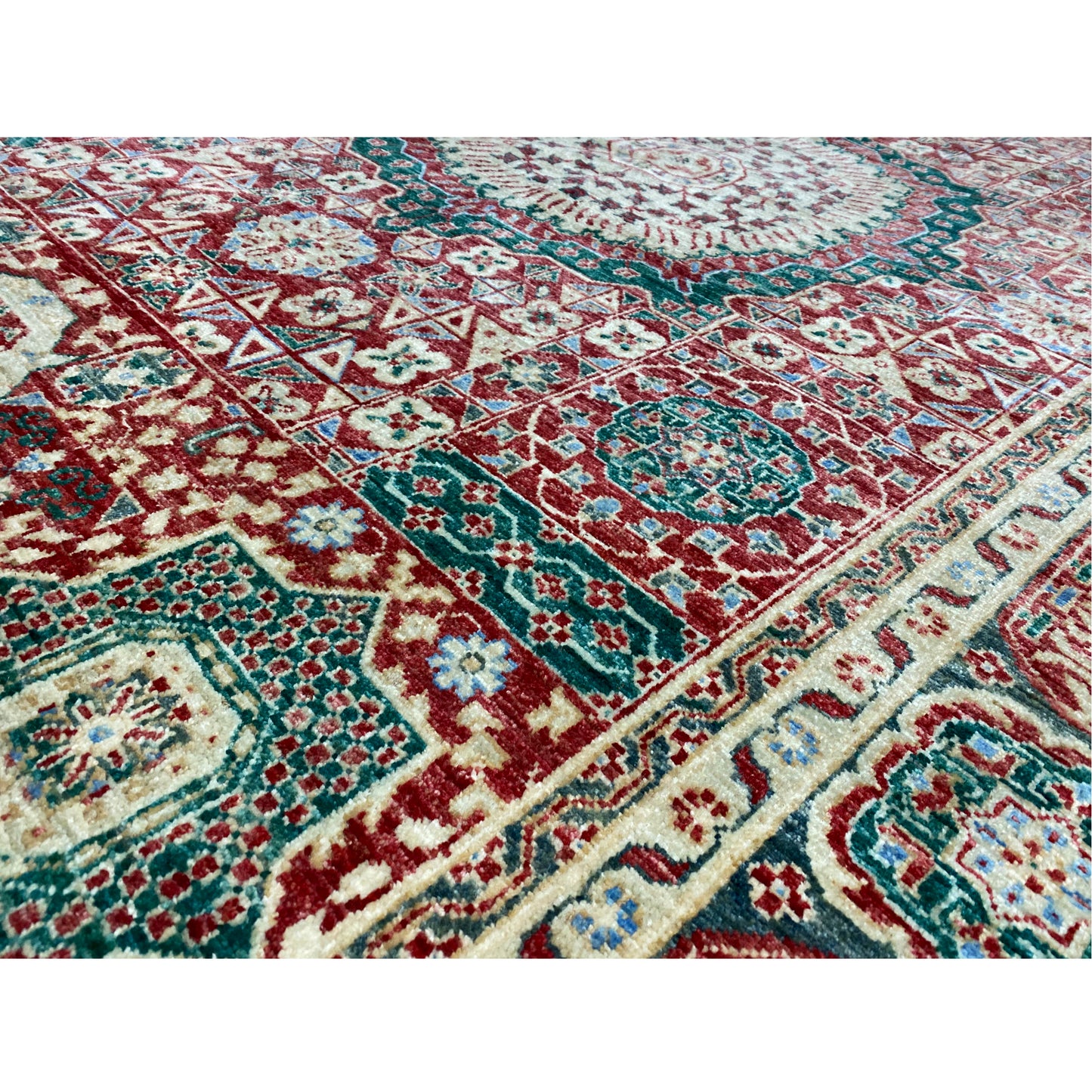 Roter Mamluk Teppich 246x161 cm - German Carpet Shop