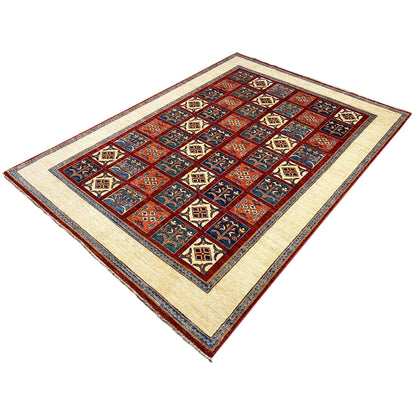 Khorjin-Teppich - Geometrisches Blumendesign, 258x185 cm - German Carpet Shop