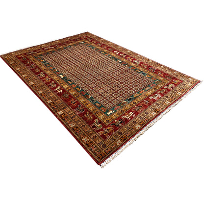 Roter Khorjin Teppich 282x211 cm - German Carpet Shop