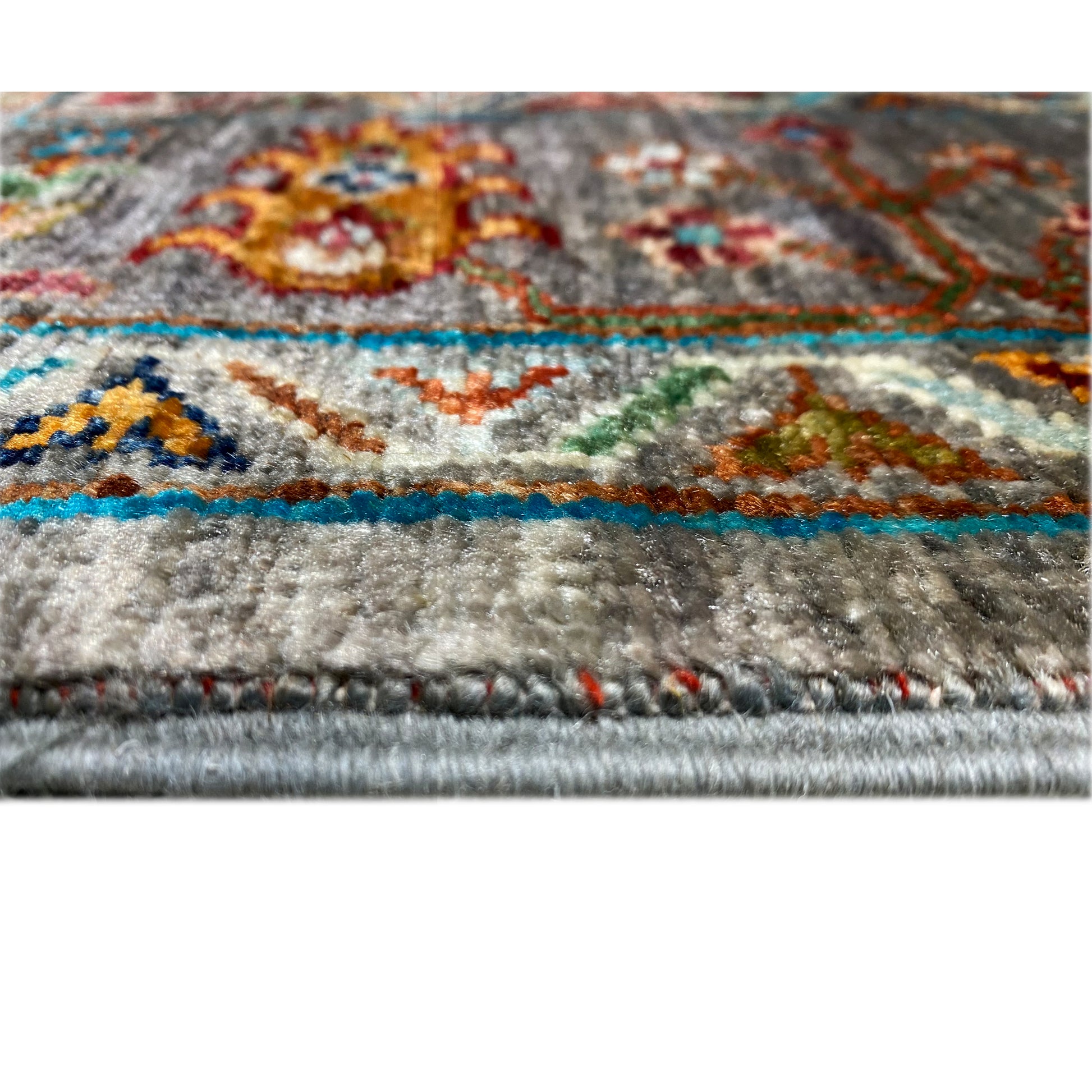 Grauer Khorjin Teppich 202x155 cm - German Carpet Shop