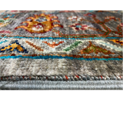 Grauer Khorjin Teppich 202x155 cm - German Carpet Shop