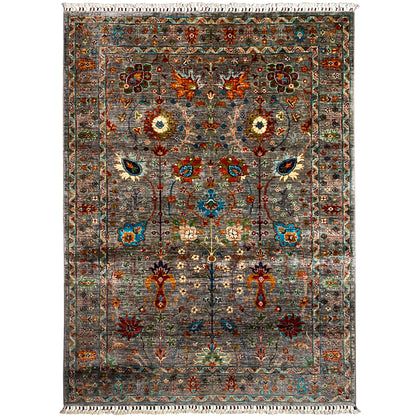 Grauer Khorjin Teppich 202x155 cm - German Carpet Shop