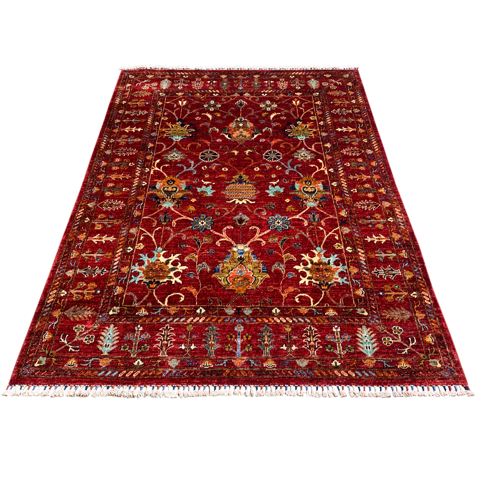 Roter Khorjin Teppich 204x155 cm - German Carpet Shop