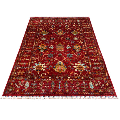 Roter Khorjin Teppich 204x155 cm - German Carpet Shop