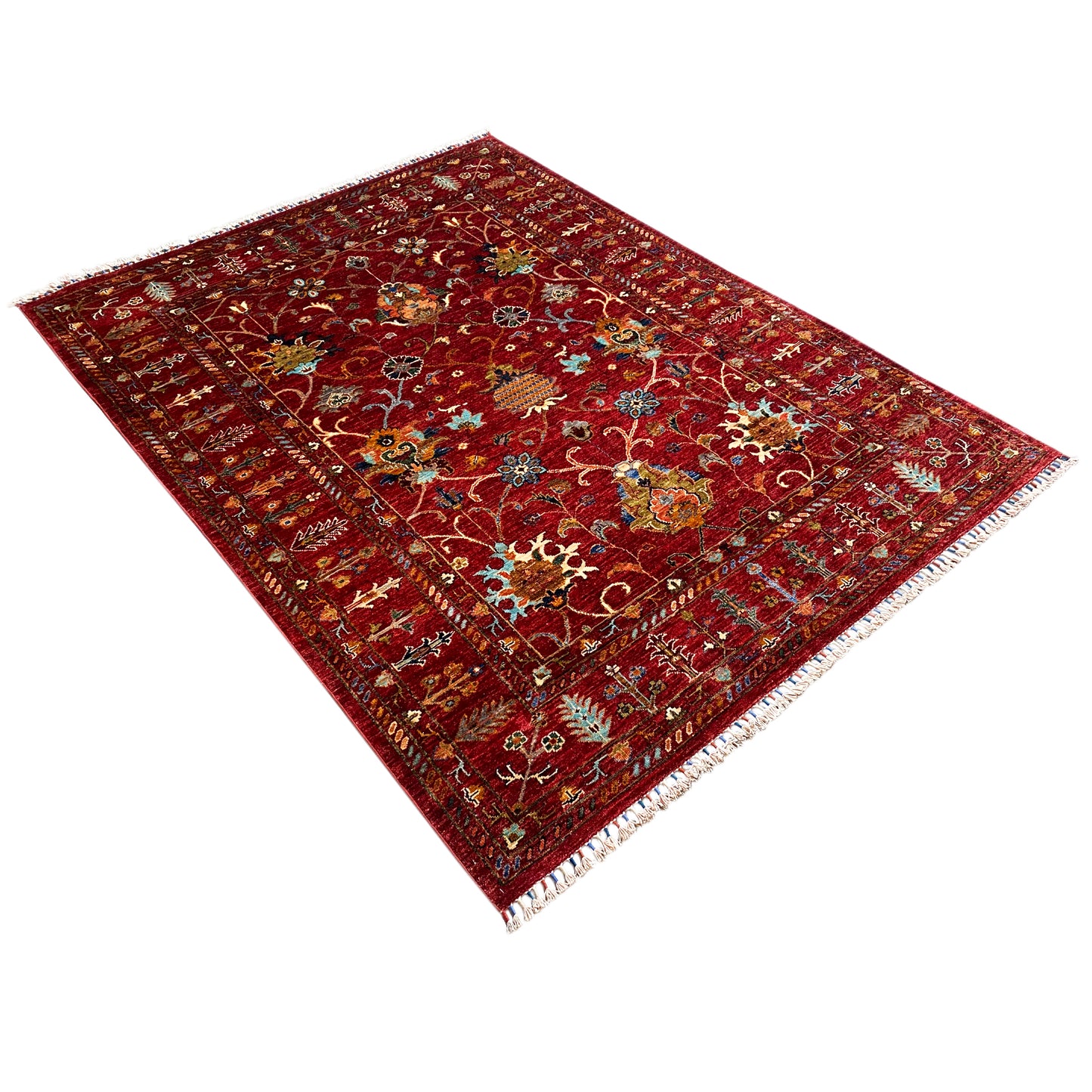 Roter Khorjin Teppich 204x155 cm - German Carpet Shop