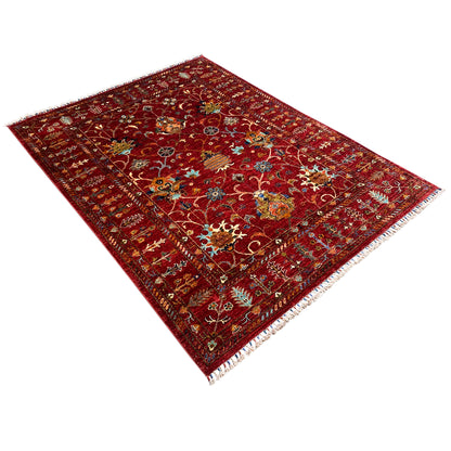 Roter Khorjin Teppich 204x155 cm - German Carpet Shop