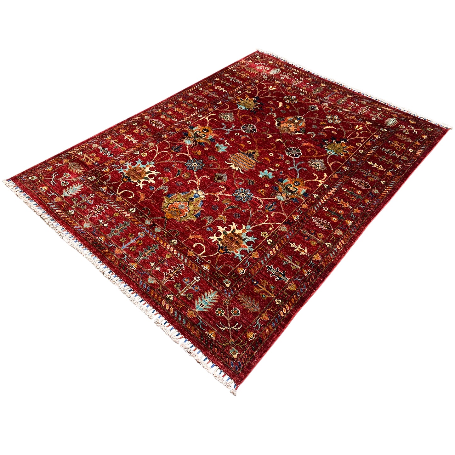Roter Khorjin Teppich 204x155 cm - German Carpet Shop