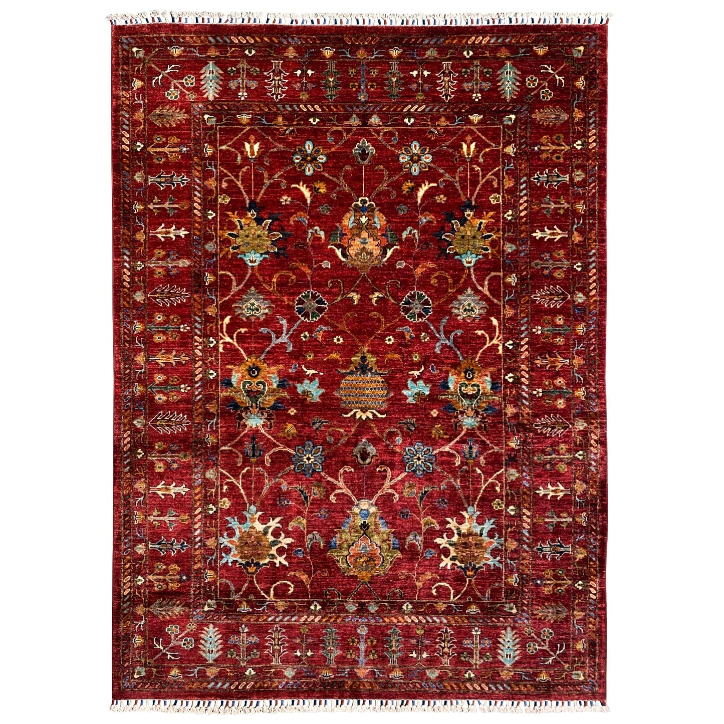 Roter Khorjin Teppich 204x155 cm - German Carpet Shop