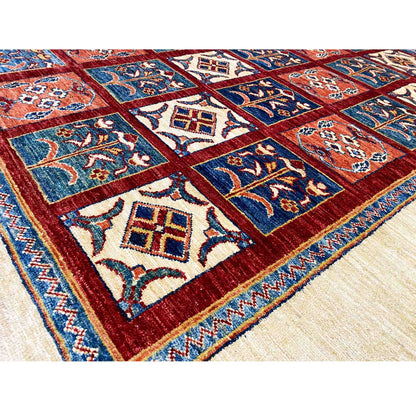 Khorjin-Teppich - Geometrisches Blumendesign, 258x185 cm - German Carpet Shop