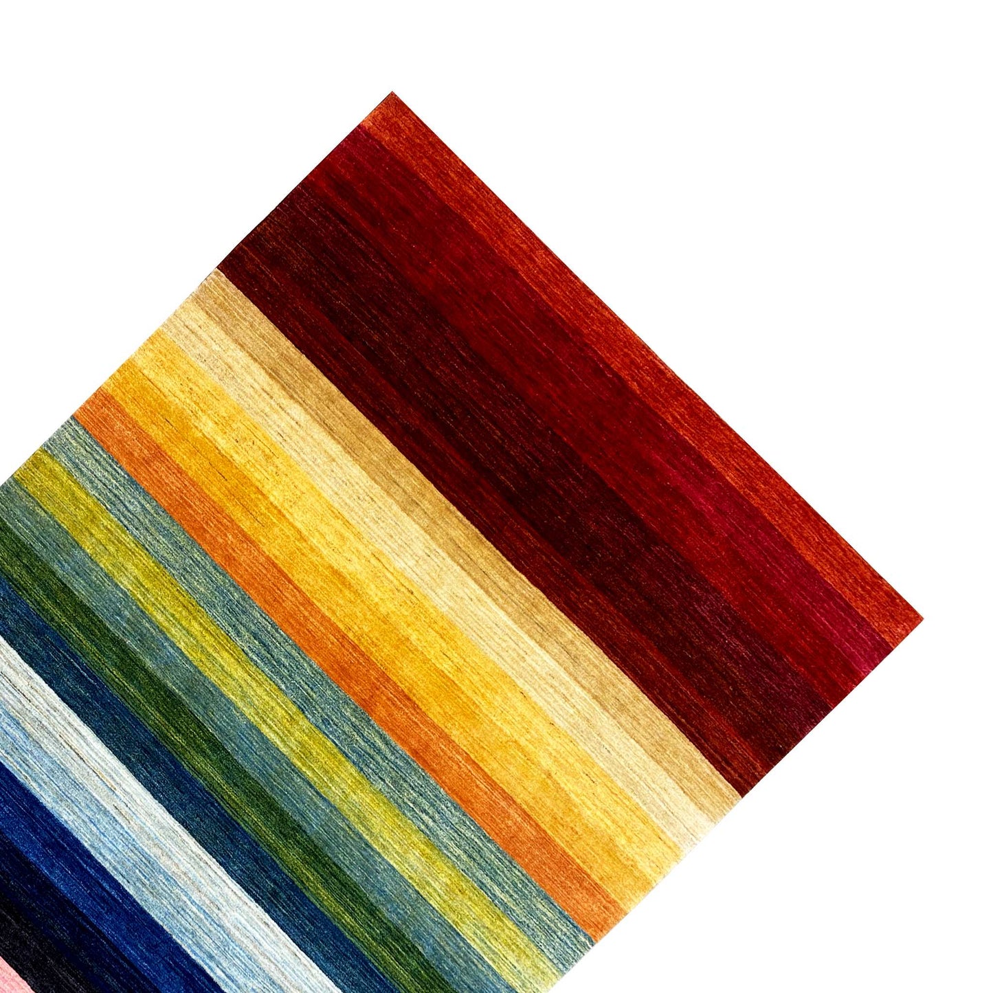 Regenbogen Gabbeh Teppich - 241x169 cm - German Carpet Shop