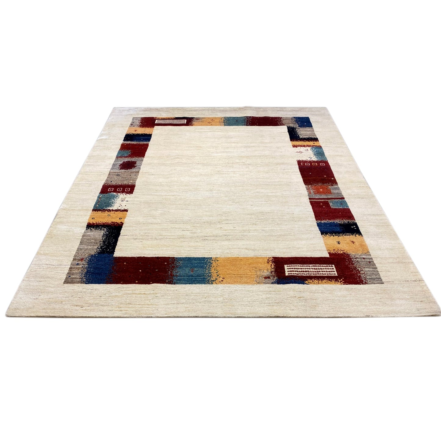 Handgeknüpfter Gabbeh Teppich 243x301 cm - German Carpet Shop