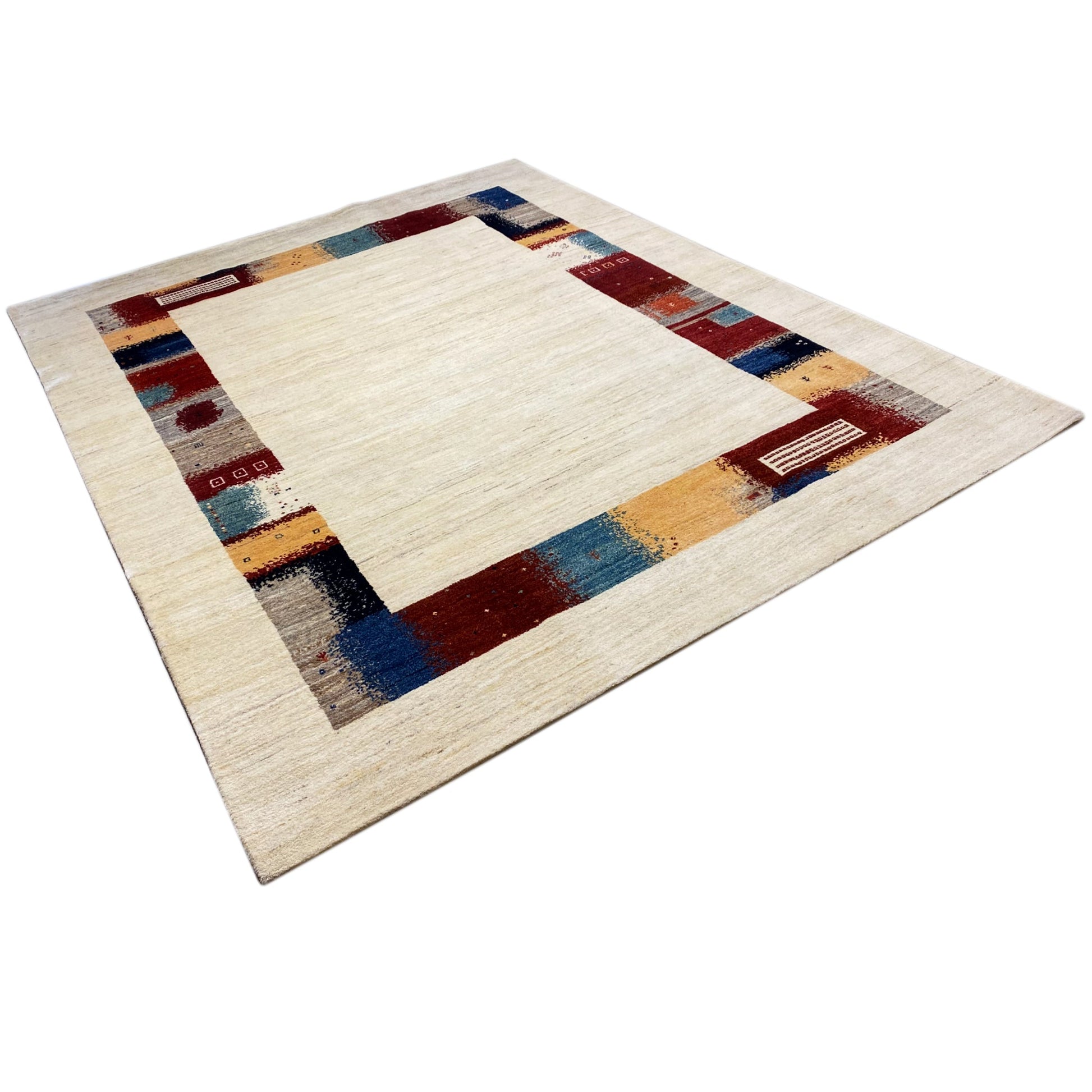 Handgeknüpfter Gabbeh Teppich 243x301 cm - German Carpet Shop