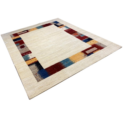 Handgeknüpfter Gabbeh Teppich 243x301 cm - German Carpet Shop