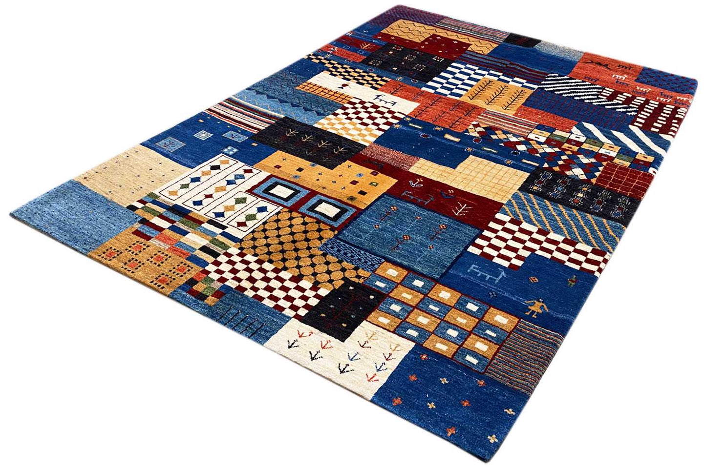 Gabbeh Teppich (170x240 cm / 6x8 ft) - German Carpet Shop