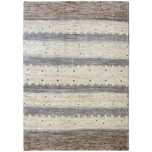 Gabbeh Teppich Beige 198x145 cm - German Carpet Shop