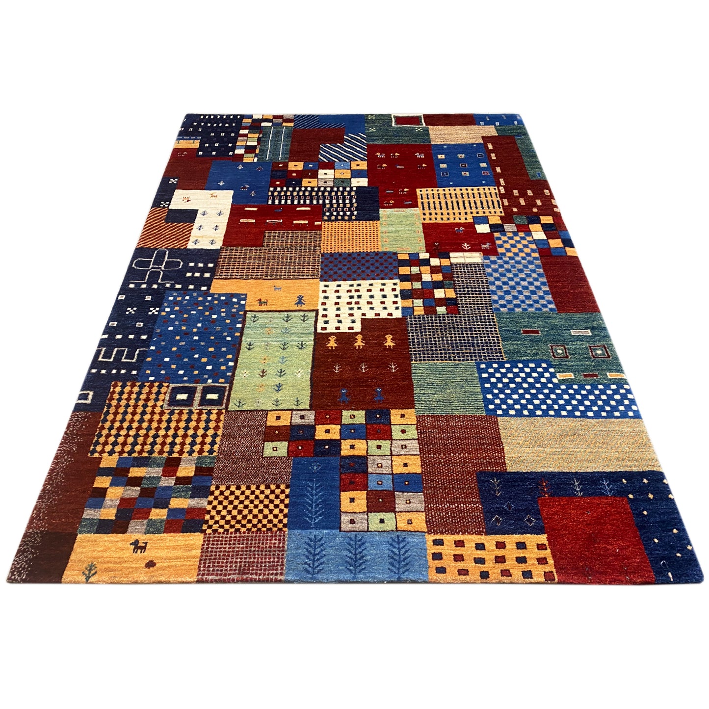 Gabbeh Teppich Bunt 239x165 cm - German Carpet Shop